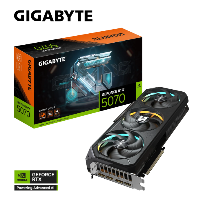 Grafička kartica GIGABYTE GeForce RTX 5070 GAMING OC 12G, 12GB GDDR7, PCI-E 5.0
