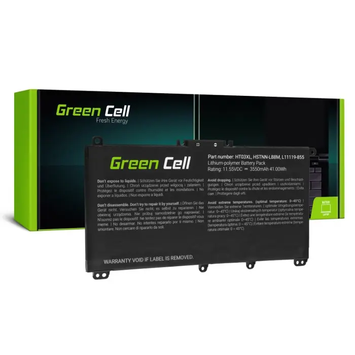  Green Cell (HP163) baterija 3400 mAh,11.55V HT03XL do HP 240 G7 245 G7 250 G7 255 G7, HP 14 15 17, HP Pavilion 14 15