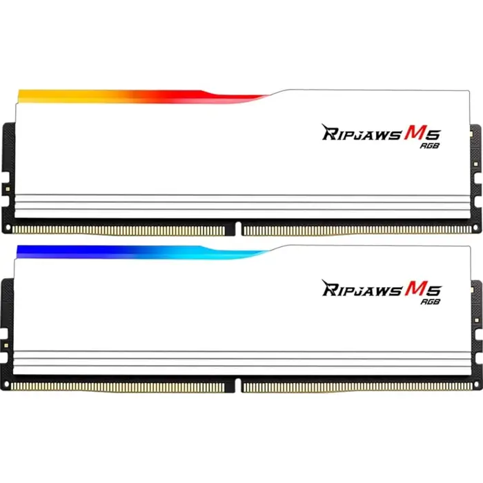 G.Skill DDR5 - 32GB - 6000 - CL - 28, single (white, F5-6000J2836G16GX2-RM5RW, Ripjaws M5 RGB, INTEL XMP)