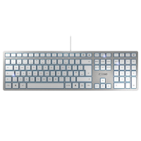 Tipkovnica Cherry KC 6000 Slim, srebrna, USB, UK SLO g. - JK-1600GB-1