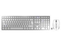 Tipkovnica in Miš Cherry DW 9100 SLIM, Bluetooth, bela, USB, UK SLO g. - JD-9100GB-1