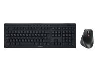 Tipkovnica in Miš Cherry STREAM Desktop Comfort Wireless, črna, SLO g. - JD-8550GB-2
