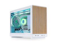 Kućište Lian Li DAN Cases A3 Wood, kaljeno steklo, Micro-ATX, belo - A3W-WDG