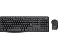 Tipkovnica in Miš Logitech MK295 Silent Wireless Combo, grafitna barva, SLO - 920-009809