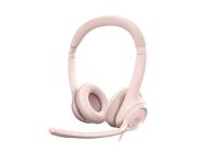 Slušalice Logitech H390, roza, USB - 981-001281