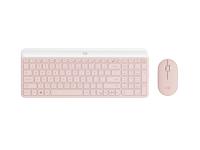 Tipkovnica in Miš Logitech Slim Wireless Combo MK470, roza, SLO g. - 920-011322