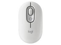 Miš Logitech POP Mouse z EMOJI, Bluetooth, bela - 910-007411