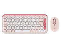 Tipkovnica in Miš Logitech POP Icon Combo, Bluetooth, roza, SLO g. - 920-013142