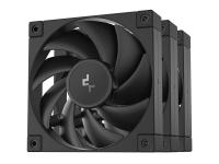 Ventilator za ohišje DeepCool FD12 3-in-1, PWM, 120mm, 3 Pack, black- R-FD12-BKNPN3-G