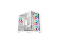 Kućište DeepCool CG530 4F WH, ATX, Midi-Tower, ARGB, Kaljeno steklo, belo - R-CG530-WHADA4-G-1