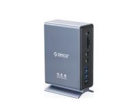 Priključna postaja USB-C Thunderbolt 3, 15 v 1, 5xUSB-A, 2xTB3, 2xUSB-C, DP, RJ45, SD+TF, napajanje, ORICO TB3-S4 - TB3-S4-EU-GY-BP