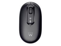Miš Ewent Dual-Connect Wireless, 1200dpi, Bluetooth, USB, črna - EW3241