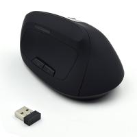 Miš Ewent Wireless Ergonomic Vertical, 1600dpi, črna, USB - EW3158