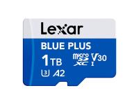 Spominska kartica Lexar BLUE PLUS, Micro SDXC, 1TB, 170MB/s, U3, V30, A2, UHS-I, z adapterjem - LMSBLPL001T-BNANG