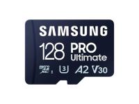 Spominska kartica Samsung PRO Ultimate, micro SDXC, 128GB, U3, V30, A2, UHS-I, z SD adapterjem - MB-MY128SA/WW
