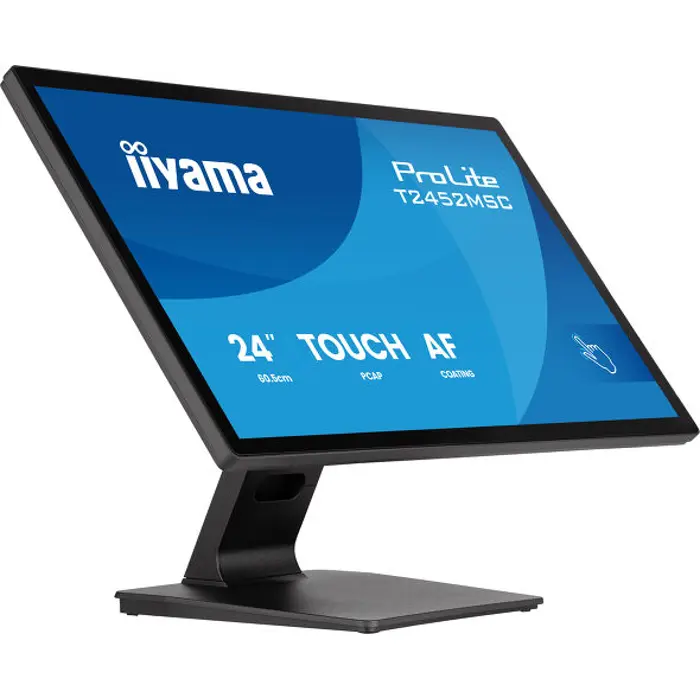 IIYAMA 24" T2452MSC-B2 Touchscreen FHD (1920x1080) IPS, 16:9, 120Hz, 400 cd/m2, 1300:1, 5ms, HDMI, DP, USB 3.2x2, TILT, zvučnici
