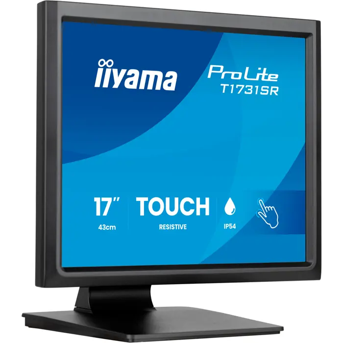 Iiyama ProLite T1731SR-B2S (43 cm (17 inches), black (matt), SXGA, TN, touchscreen, HDMI, DP, VGA)