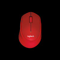 Miška Logitech M330 Silent Plus, rdeča - 910-004911