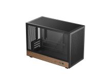 Računalniško ohišje DeepCool CH260 WOOD, Micro-ATX, kaljeno steklo, črno - R-CH260-BKNWM0-G-1