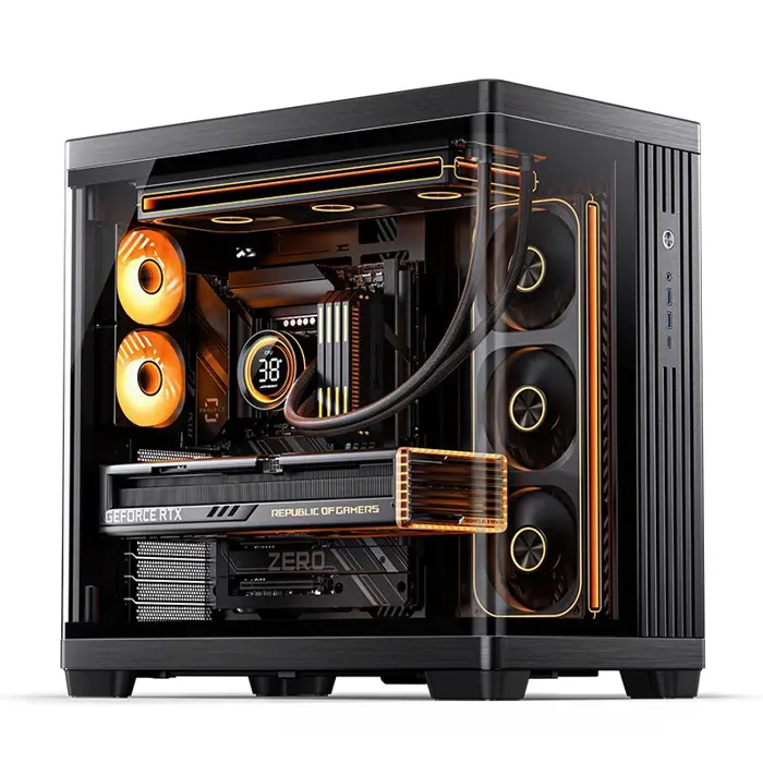 Jonsbo TK-4 Gehäuse, Midi-Tower, ATX, Tempered Glass - black
