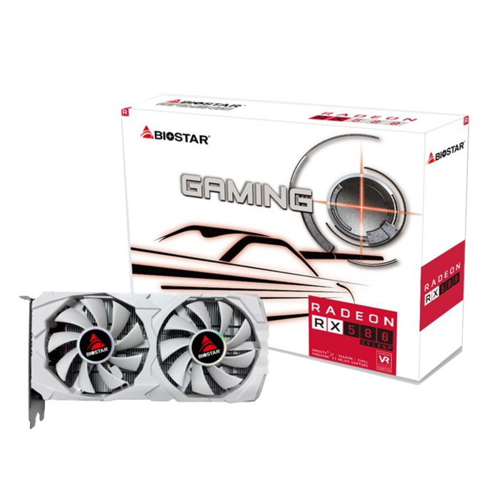 BIOSTAR Radeon RX 580 8GB White D5
