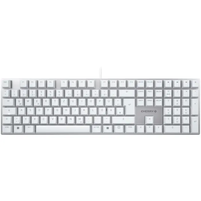KC 200 MX (white/silver, DE layout, Cherry MX2A Silent Red)