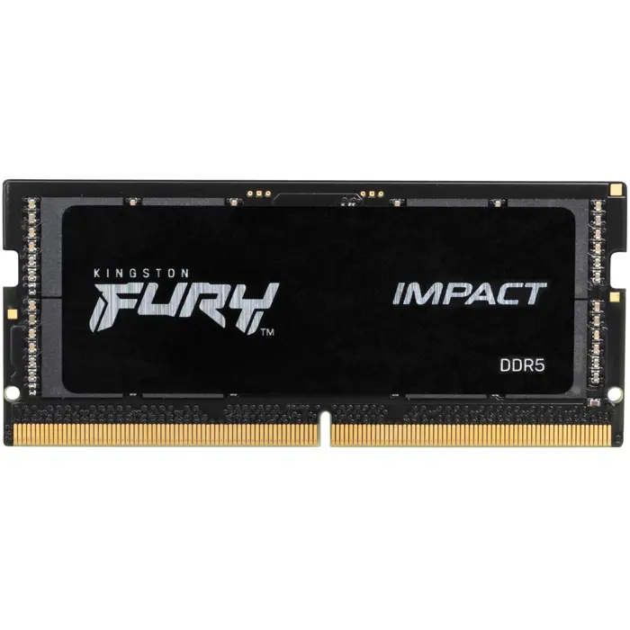 Kingston DDR5 - 16GB - 4800 - CL - 38 - Single-Kit - SO-DIMM, Impact, black