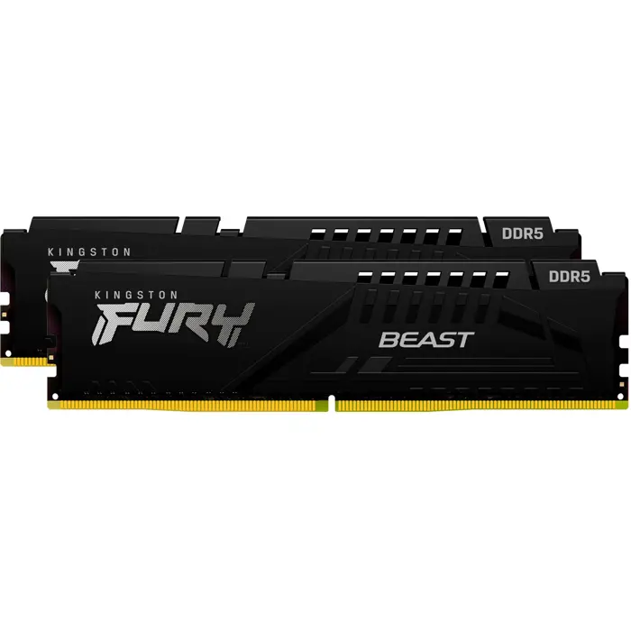 Kingston DDR5 - 64GB - 6400 - CL - 32 (2x 32 GB) Dual-Kit (black, KF564C32BBEK2-64, FURY Beast, INTEL XMP, AMD EXPO)