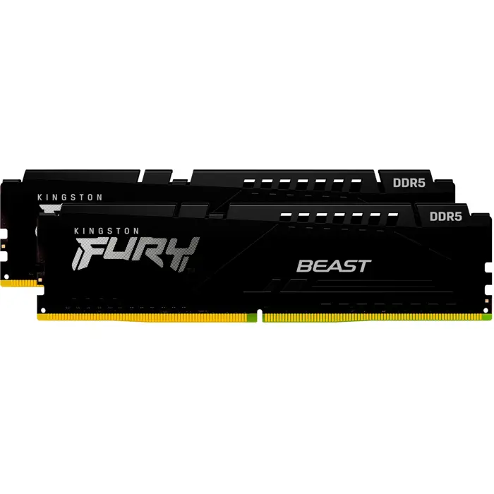 Kingston FURY DDR5 - 32GB - 6000 - CL - 30 (2x 16 GB) dual kit, memory (black, KF560C30BBEK2-32, Fury Beast, INTEL XMP, AMD EXPO)
