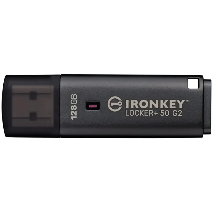 Kingston IronKey Locker+ 50 G2 128 GB (anthracite, USB-A 3.2 Gen 1)