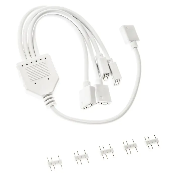 Kolink ARGB 1-6 Splitterkabel - 30cm, white-PGW-AC-KOL-158