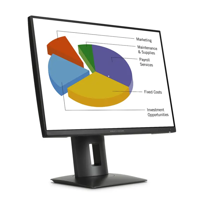 LCD HP 24" Z24n; black;1920x1200, 1000:1, 300 cd/m2, DVI, HDMI, DisplayPort, miniDP, USB Hub, AG - Premium Obnovljeno
