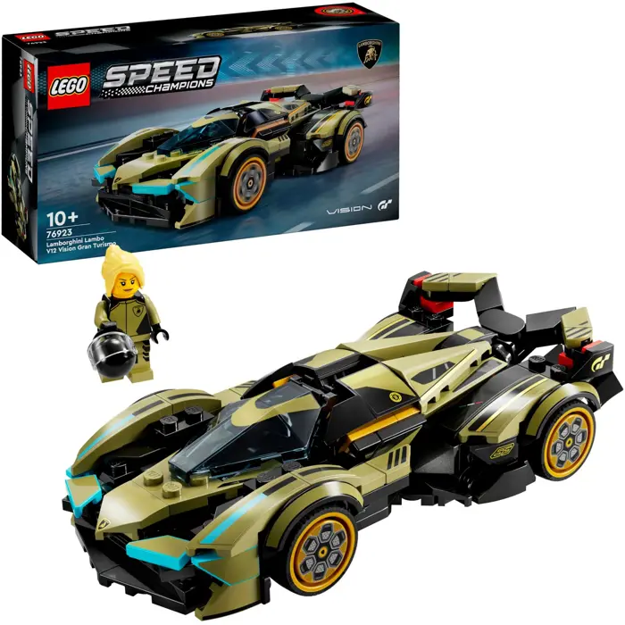 LEGO 76923 Speed Champions Lamborghini Lambo V12 Vision GT Super Sports Car, Construction Toy