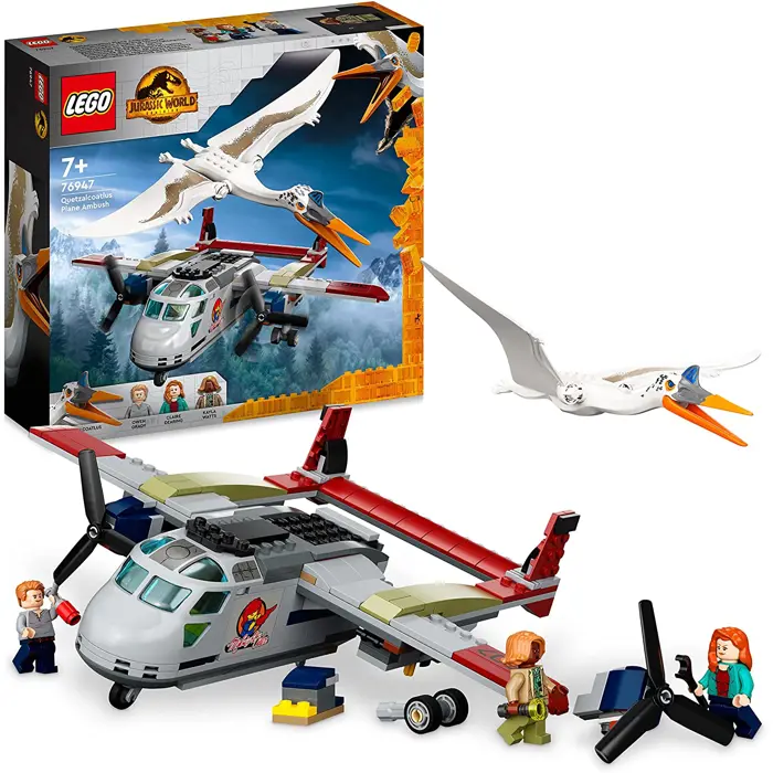 LEGO 76947 Jurassic World Quetzalcoatlus Plane Heist Construction Toy (Includes Toy Plane and Dinosaur Figure for Ages 7+)