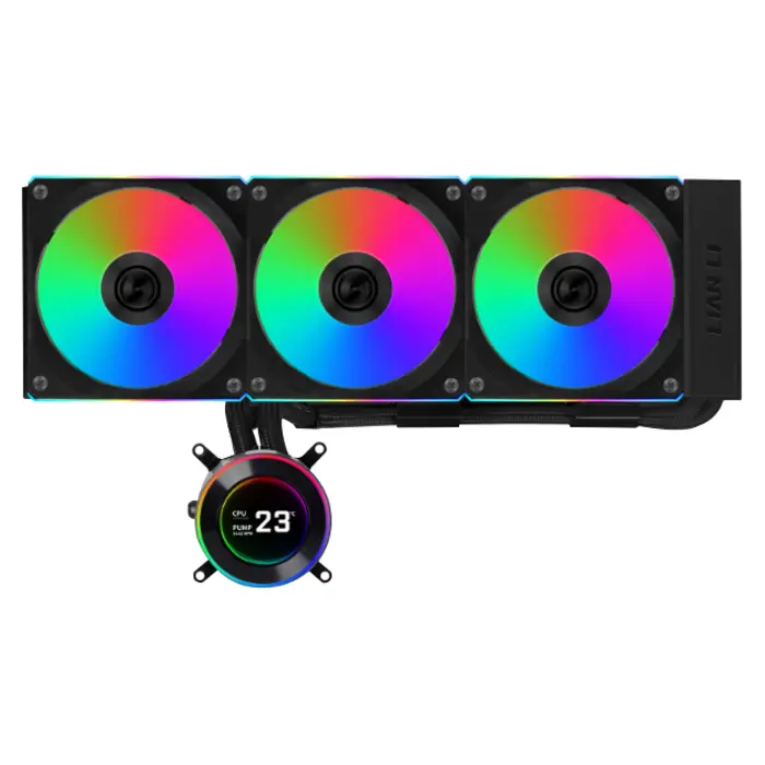 Lian Li HYDROSHIFT II LCD-C 360CL ARGB AiO Vodeno hlađenje - black-GHS2LCD36RB