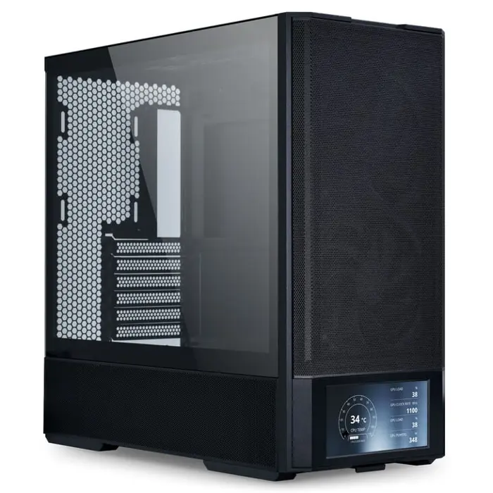 Lian Li LANCOOL 207 Digital PC-Gehäuse, Midi-Tower, ATX, Tempered Glass - black-LAN207DX