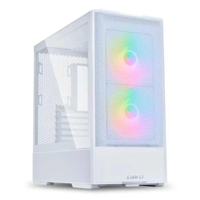 Lian Li LANCOOL 207 PC Gehäuse, Midi-Tower, ATX, Tempered Glass - white-LANCOOL 207RW