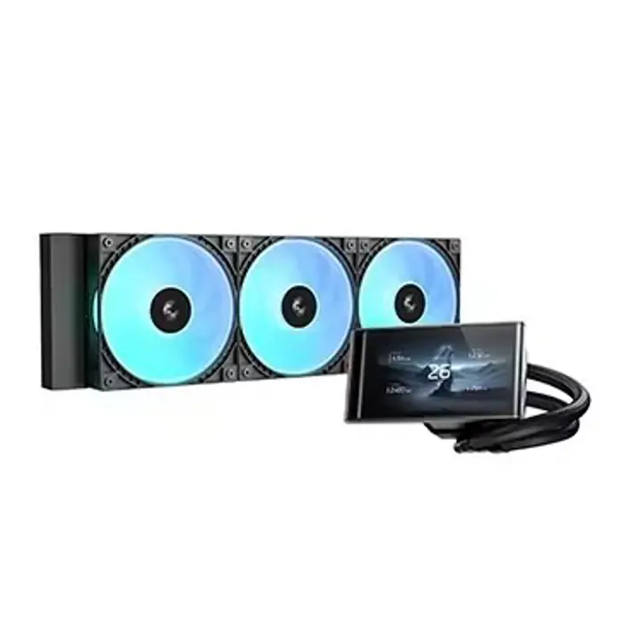 Liquid CPU Cooler DeepCool LT360 VISION ARGB, Black
