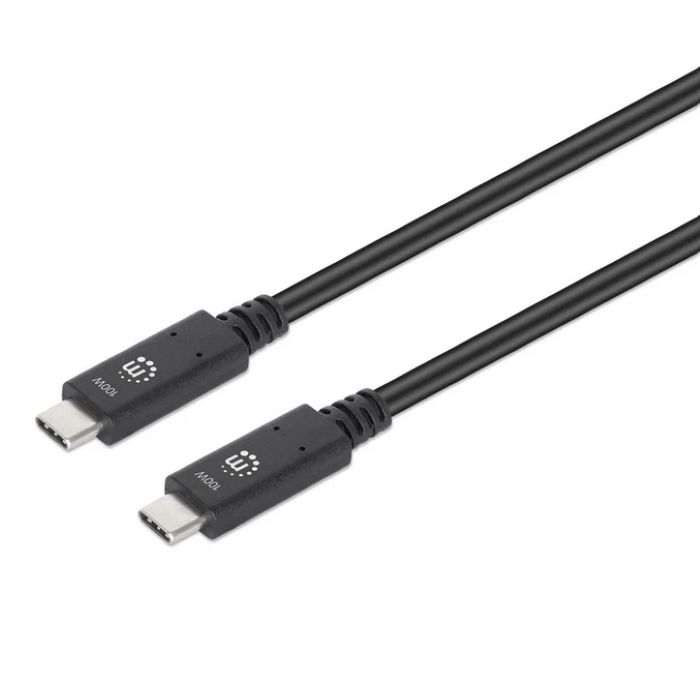 Manhattan kabel USB-C M/M, 4K@60Hz,10 Gbps,1m,crni