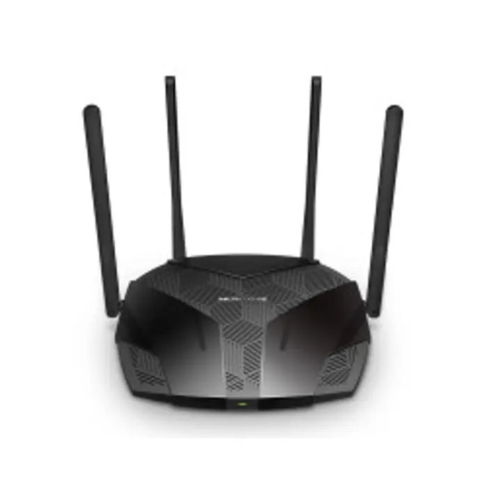 Mercusys AX3000 bežični usmjerivač (Dual-Band WiFi 6 Router) 574Mbps/2402Mbps (2.4GHz/5GHz), 802.11ax/ac/a/b/g/n, 3×G-LAN, 1×G-WAN, 4×5 dBi fiksne omni-direkcione antene 