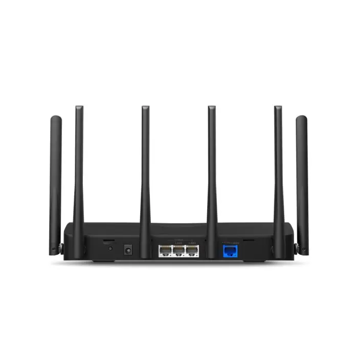 Mercusys BE9300 bežični usmjerivač (Tri-Band Wi-Fi 7 Router) 574Mbps/2880Mbps/5760Mbps (2.4GHz/5GHz/6GHz), 802.11be/ax/ac/a/b/g/n, 3×G-LAN, 1×G-WAN, 6x fiksne omni-direkcione antene 