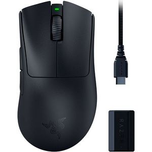 Razer DeathAdder V3 Hyperspeed Gaming Maus - mit HyperPolling Wireless Dongle, black-RZ01-05140100-R3G1