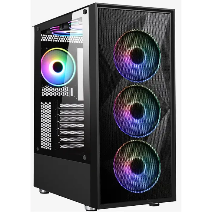 MS FIGHTER V345, 4x120mm ARGB, black