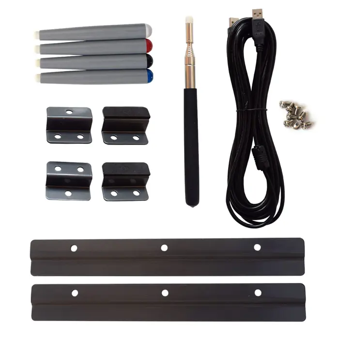 Náhradná sada k interaktívnej tabuli Eliteboard;4 perá, USB kábel, ukazovadlo, montážna sada