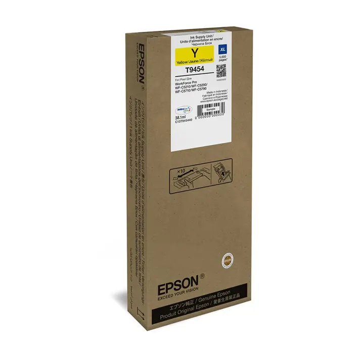 original kazeta EPSON WorkForce WF-C5210,C5290,C5710,C5790 yellow XL
(5.000 strán);