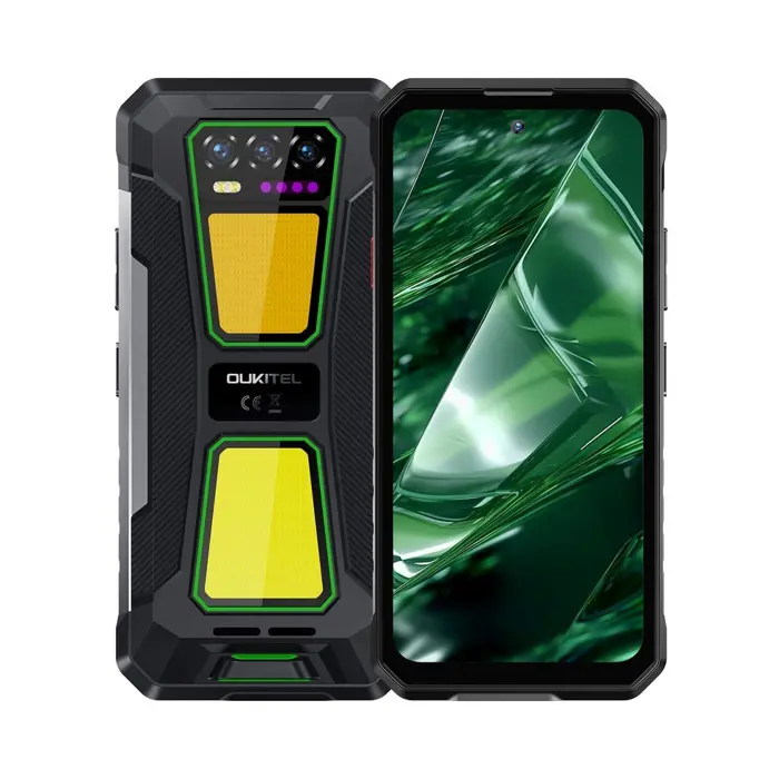 Oukitel WP58 Pro 6,7" Smartphone Dual SIM Android 15 5G USB Type-C 8 GB 512 GB 10000 mAh Black, Green