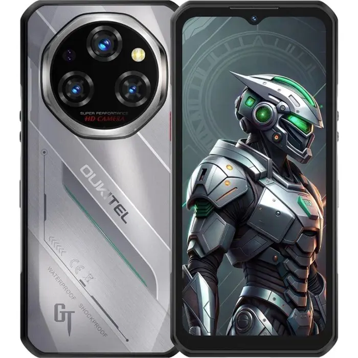 Oukitel WP62 6,58" Smartphone Dual SIM Android 15 5G USB Type-C 16 GB 512 GB 11000 mAh Silver