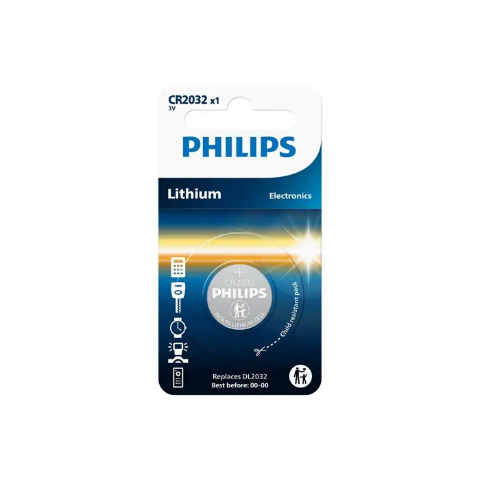 Philips baterija CR2032, 3V, 1 komad