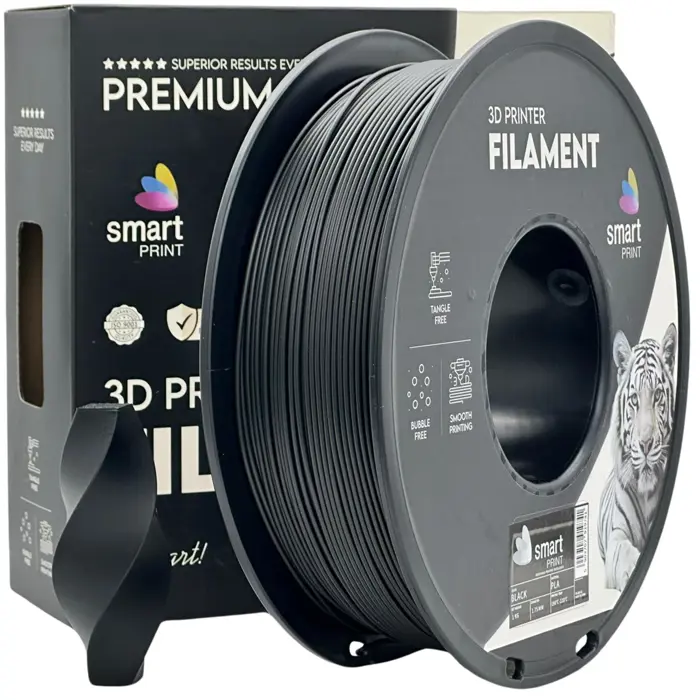 PREMIUM 3D FILAMENT PLA BLACK 1KG 