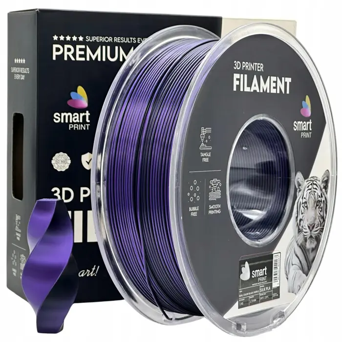 PREMIUM 3D FILAMENT PLA Dual Color black purple 1KG